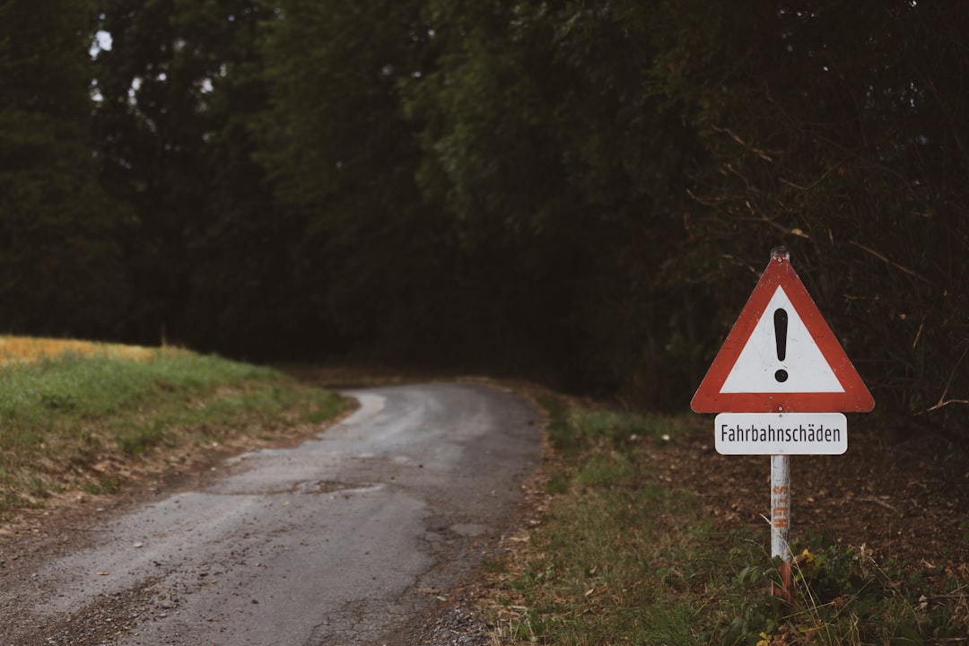 red warning sign phone