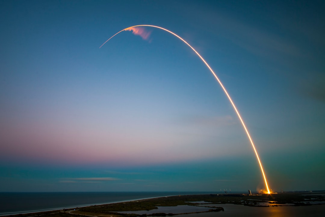 rocket launch night