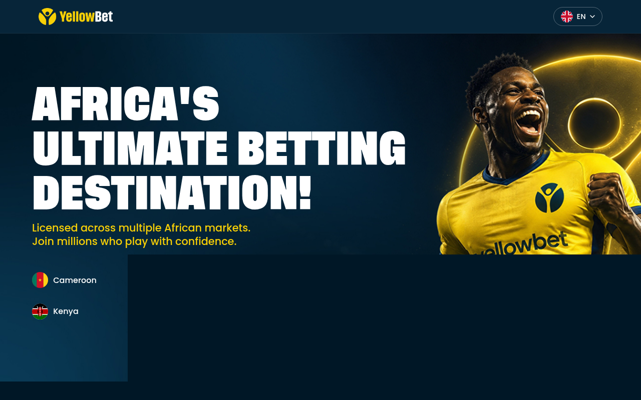 YellowBet homepage screenshot (yellowbet.com)